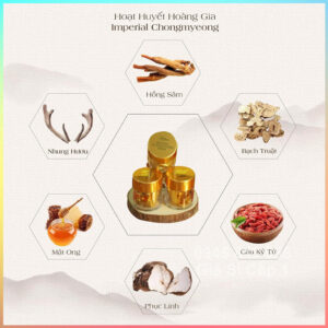 An Cung Imperial Chongmyeong Hwan Hoạt Huyết Hoàng Gia 60 viên x 3,75g Hàn Quốc 19