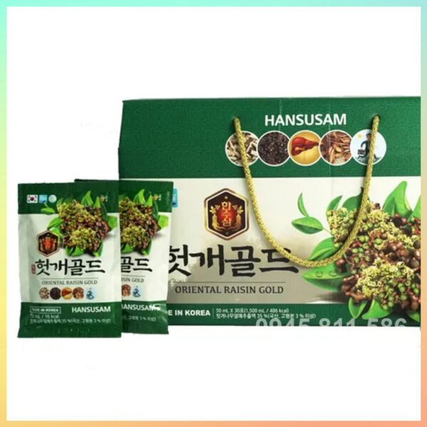 Nước Uống Hỗ Trợ Bổ Gan - Giải Rượu Hansusam Hàn Quốc - Ích Thận 9