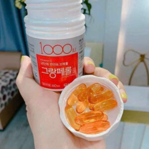 Viên uống Vitamin E 1000IU Hàn Quốc hộp đỏ 60 viên - Chống lão hoá