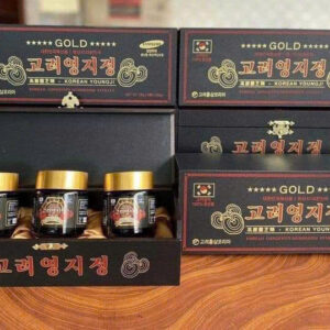 Cao linh chi GOLD Korean Youngji hộp gỗ đen Hàn Quốc