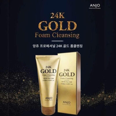 Sữa rửa mặt Anjo 24k Gold 100 ml Hàn Quốc - Chứa 99,9% vàng nguyên chất