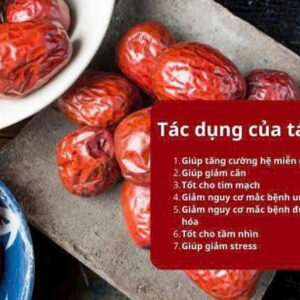 Táo Đỏ Sấy Khô Samsung Boeun Jujube Hàn Quốc Hộp 1kg (Táo Cành)