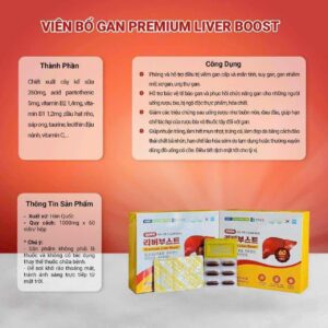 Viên Uống Bổ Gan Thải Độc HANMI Hàn Quốc Hộp 60 Viên (Premium Liver Boost)